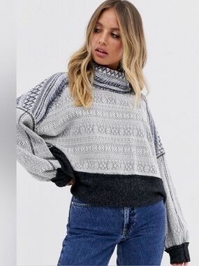Free People At Lodge Turtleneck Pullover